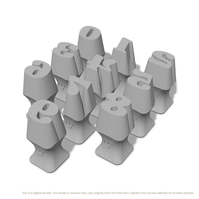 Shrikhand | Number Stamp Sets - Ceramind® Tools