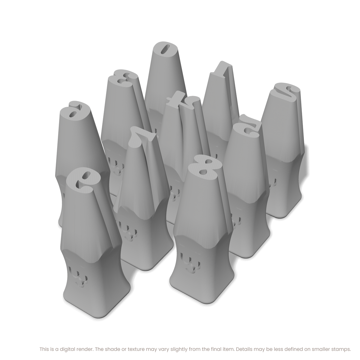 Shrikhand | Number Stamp Sets - Ceramind® Tools