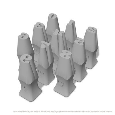 Shrikhand | Number Stamp Sets - Ceramind® Tools