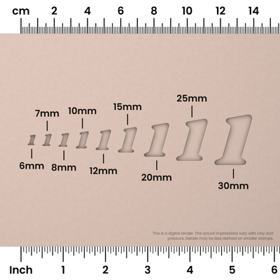 Shrikhand | Number Stamp Sets - Ceramind® Tools