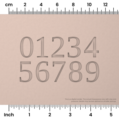 Tinos | Number Stamp Sets - Ceramind® Tools