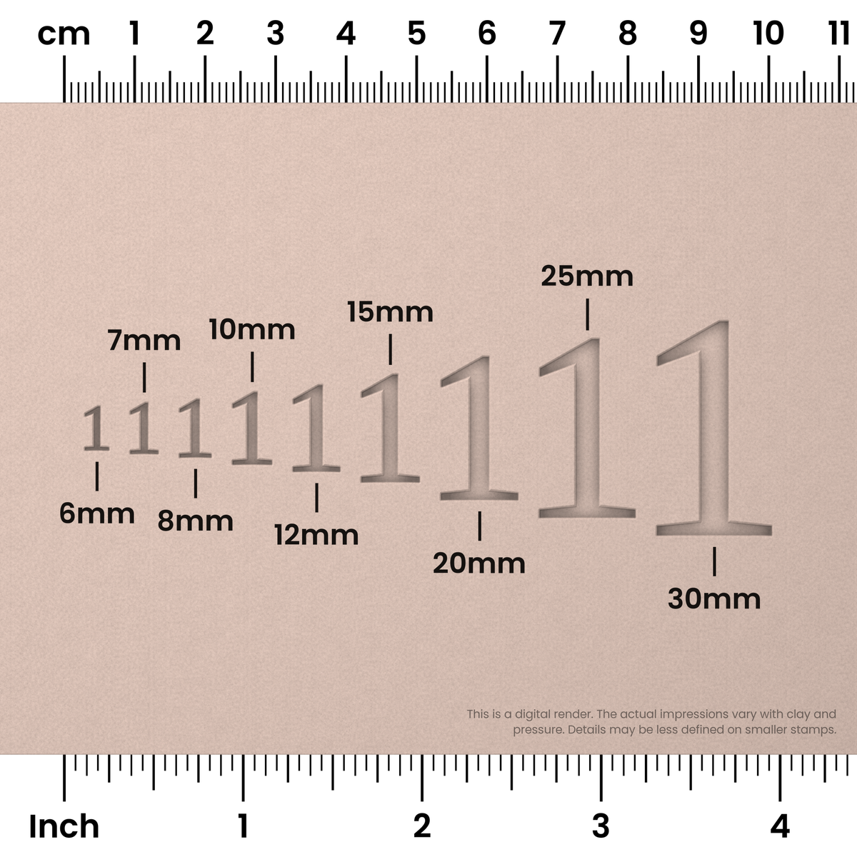 Tinos | Number Stamp Sets - Ceramind® Tools