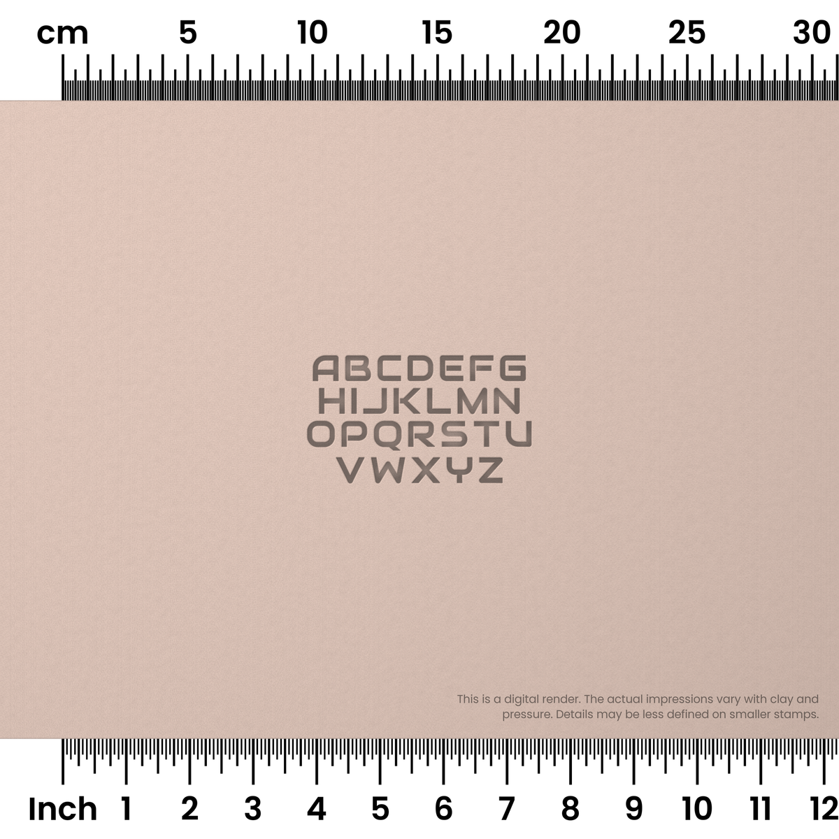 Audiowide | All Caps | Alphabet Stamp Sets - Ceramind® Tools