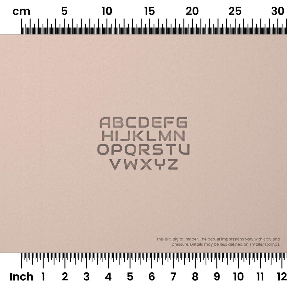 Audiowide | All Caps | Alphabet Stamp Sets - Ceramind® Tools