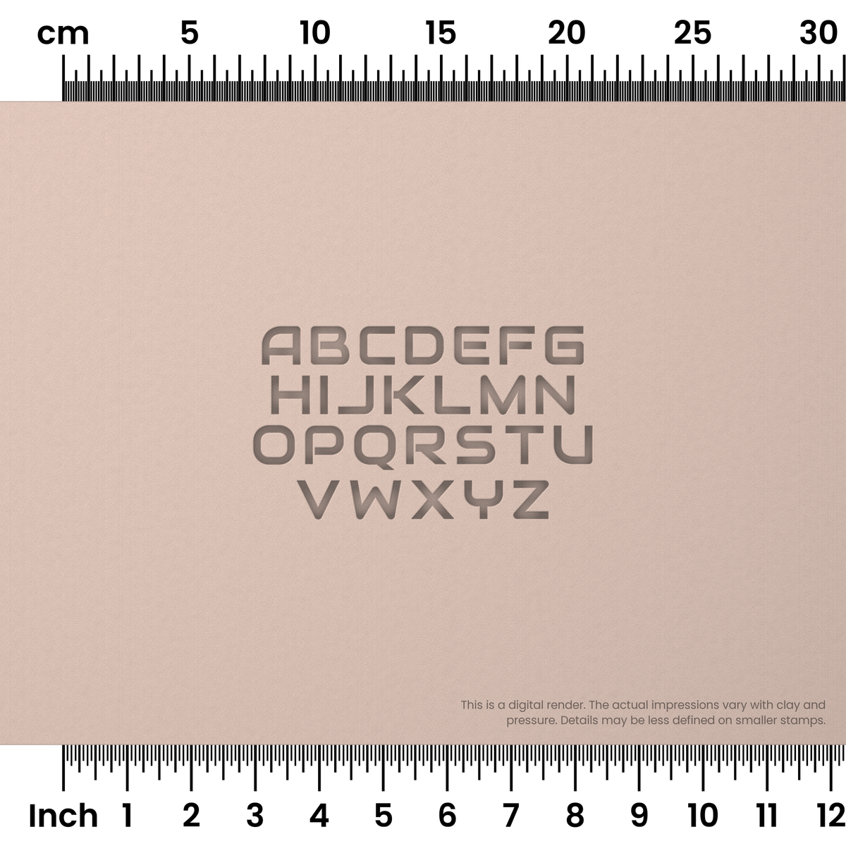 Audiowide | All Caps | Alphabet Stamp Sets - Ceramind® Tools