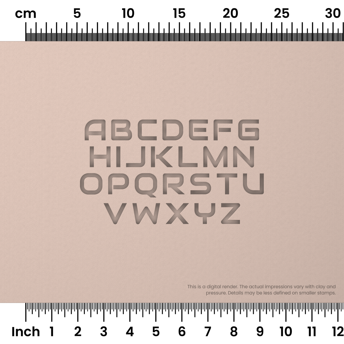 Audiowide | All Caps | Alphabet Stamp Sets - Ceramind® Tools