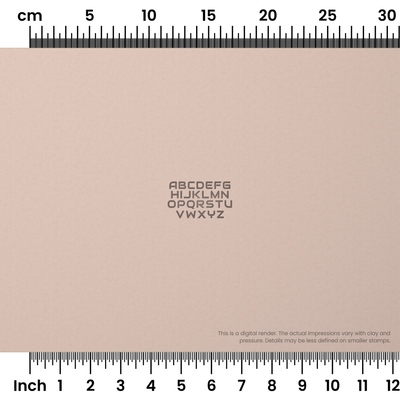 Audiowide | All Caps | Alphabet Stamp Sets - Ceramind® Tools