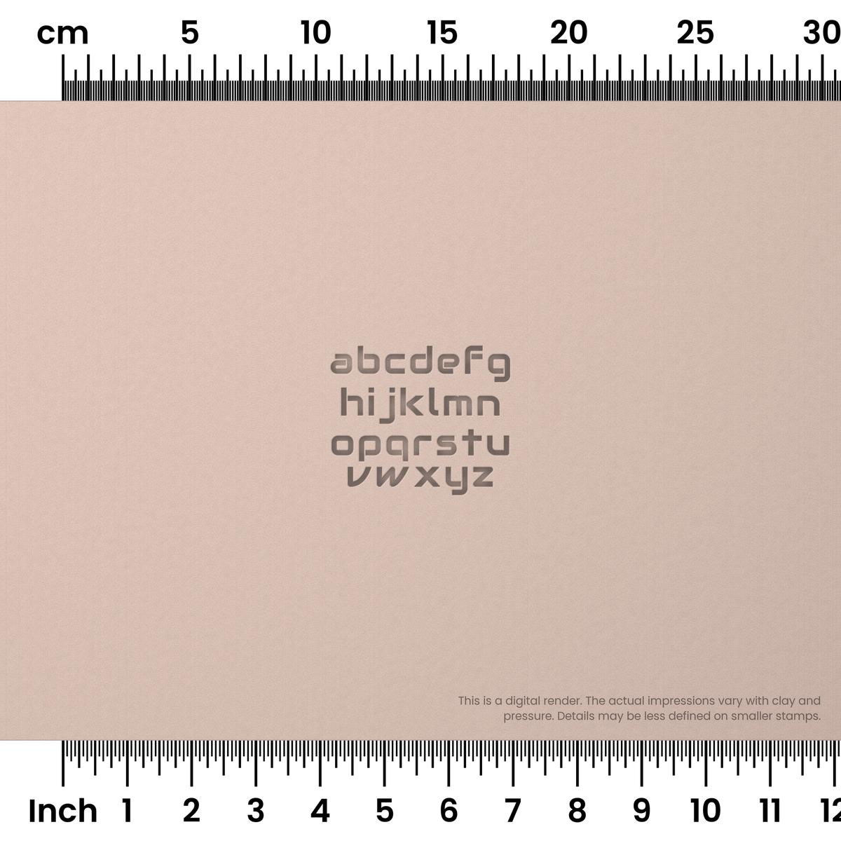 Audiowide | Lowercase | Alphabet Stamp Sets - Ceramind® Tools