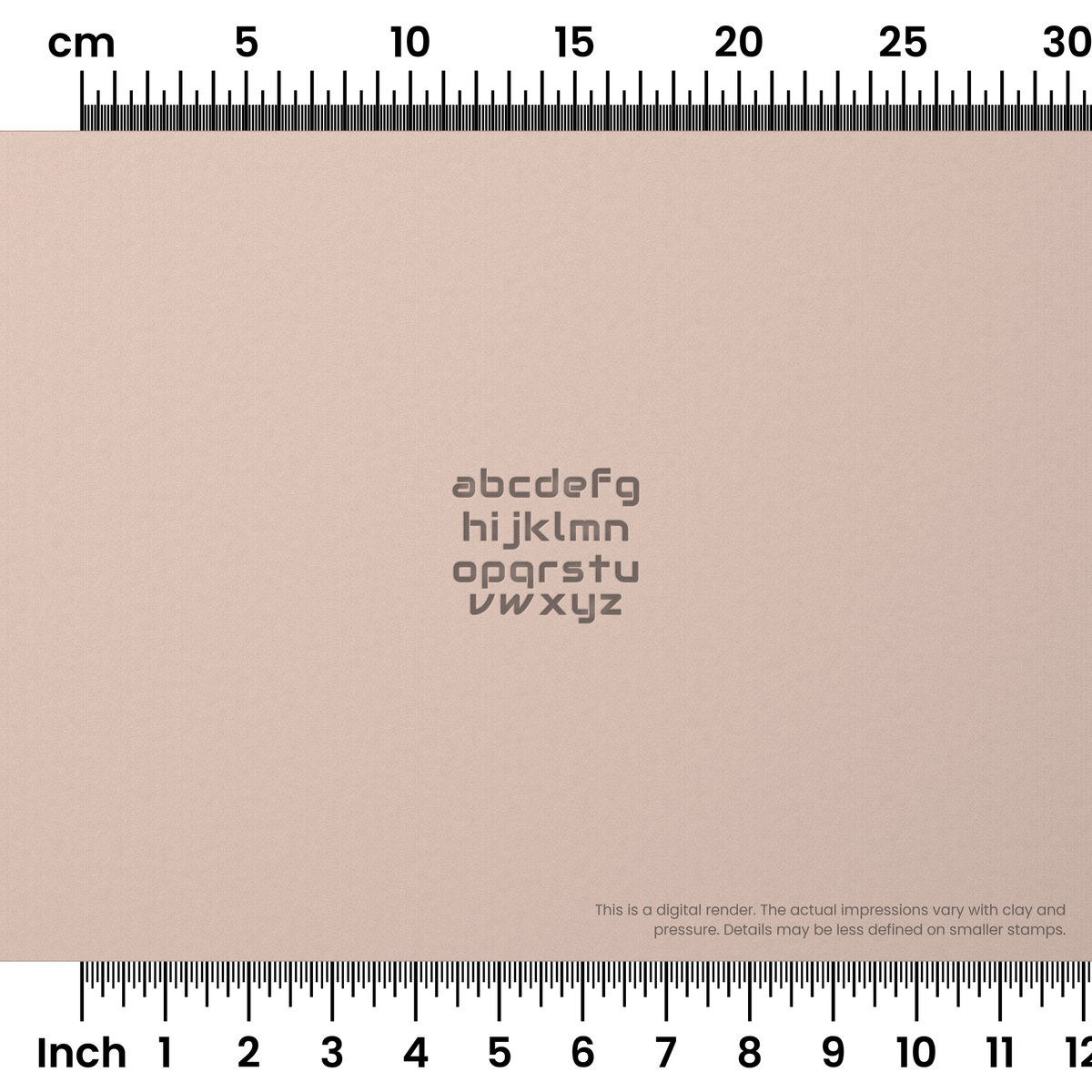 Audiowide | Lowercase | Alphabet Stamp Sets - Ceramind® Tools