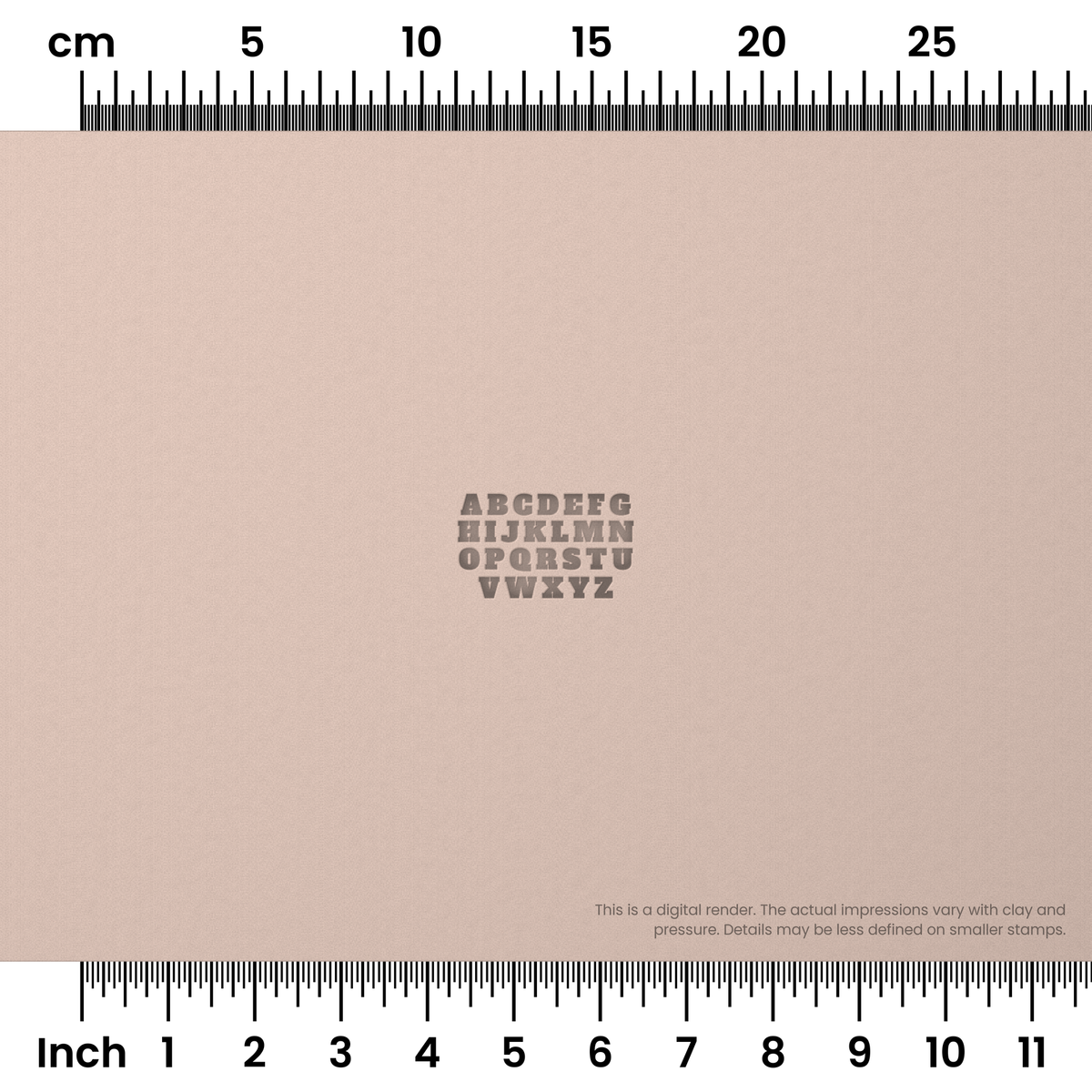 Alfa Slab One | All Caps | Alphabet Stamp Sets - Ceramind® Tools