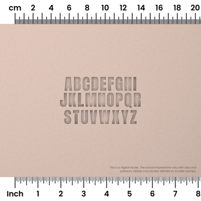 Anton | All Caps | Alphabet Stamp Sets - Ceramind® Tools