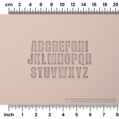 Anton | All Caps | Alphabet Stamp Sets - Ceramind® Tools