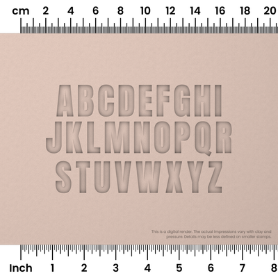 Anton | All Caps | Alphabet Stamp Sets - Ceramind® Tools