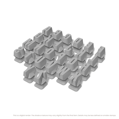 Anton | All Caps | Alphabet Stamp Sets - Ceramind® Tools
