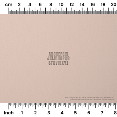 Anton | All Caps | Alphabet Stamp Sets - Ceramind® Tools