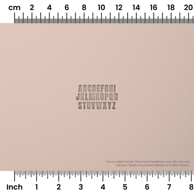 Anton | All Caps | Alphabet Stamp Sets - Ceramind® Tools