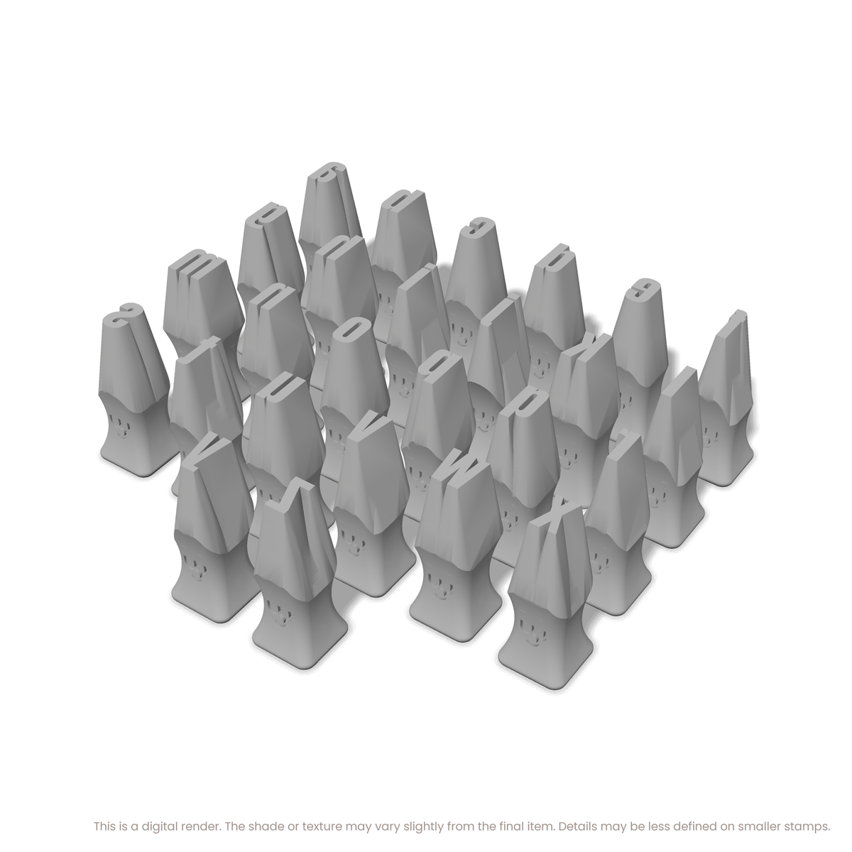 Anton | Lowercase | Alphabet Stamp Sets - Ceramind® Tools