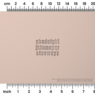 Anton | Lowercase | Alphabet Stamp Sets - Ceramind® Tools