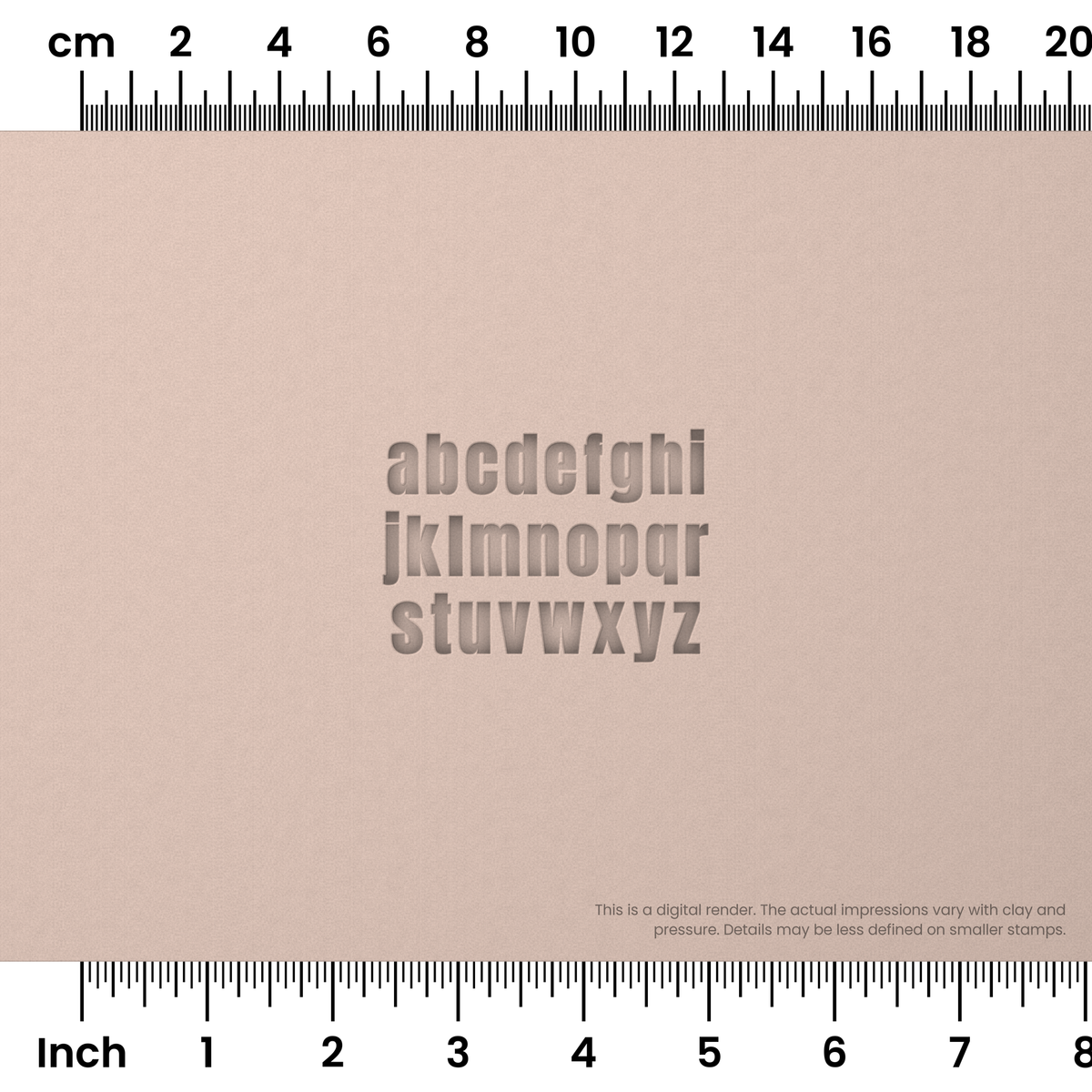 Anton | Lowercase | Alphabet Stamp Sets - Ceramind® Tools