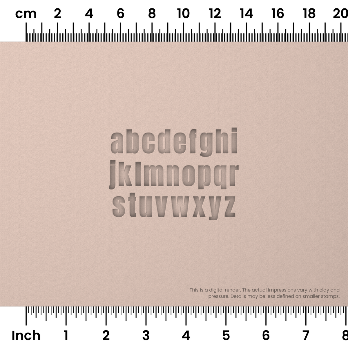 Anton | Lowercase | Alphabet Stamp Sets - Ceramind® Tools