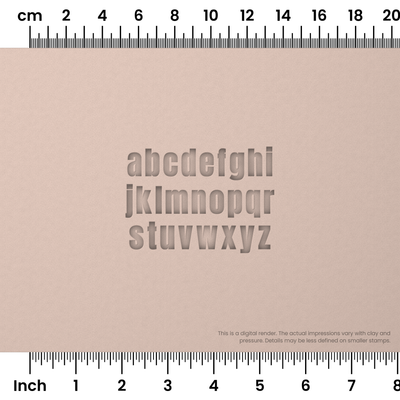 Anton | Lowercase | Alphabet Stamp Sets - Ceramind® Tools