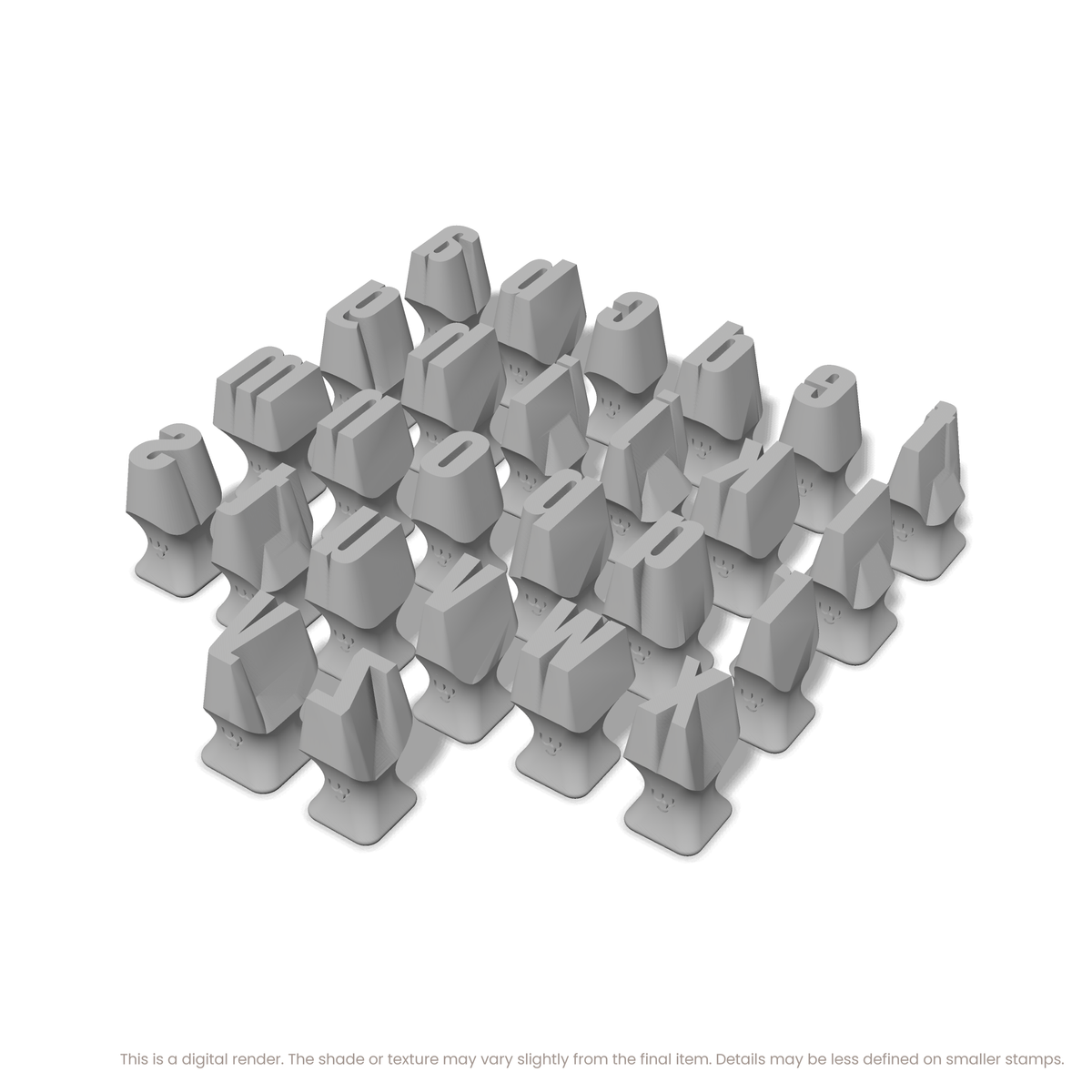 Anton | Lowercase | Alphabet Stamp Sets - Ceramind® Tools