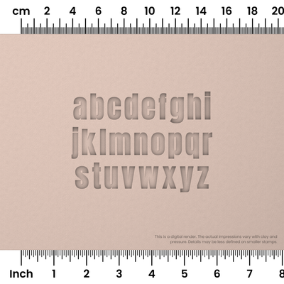 Anton | Lowercase | Alphabet Stamp Sets - Ceramind® Tools