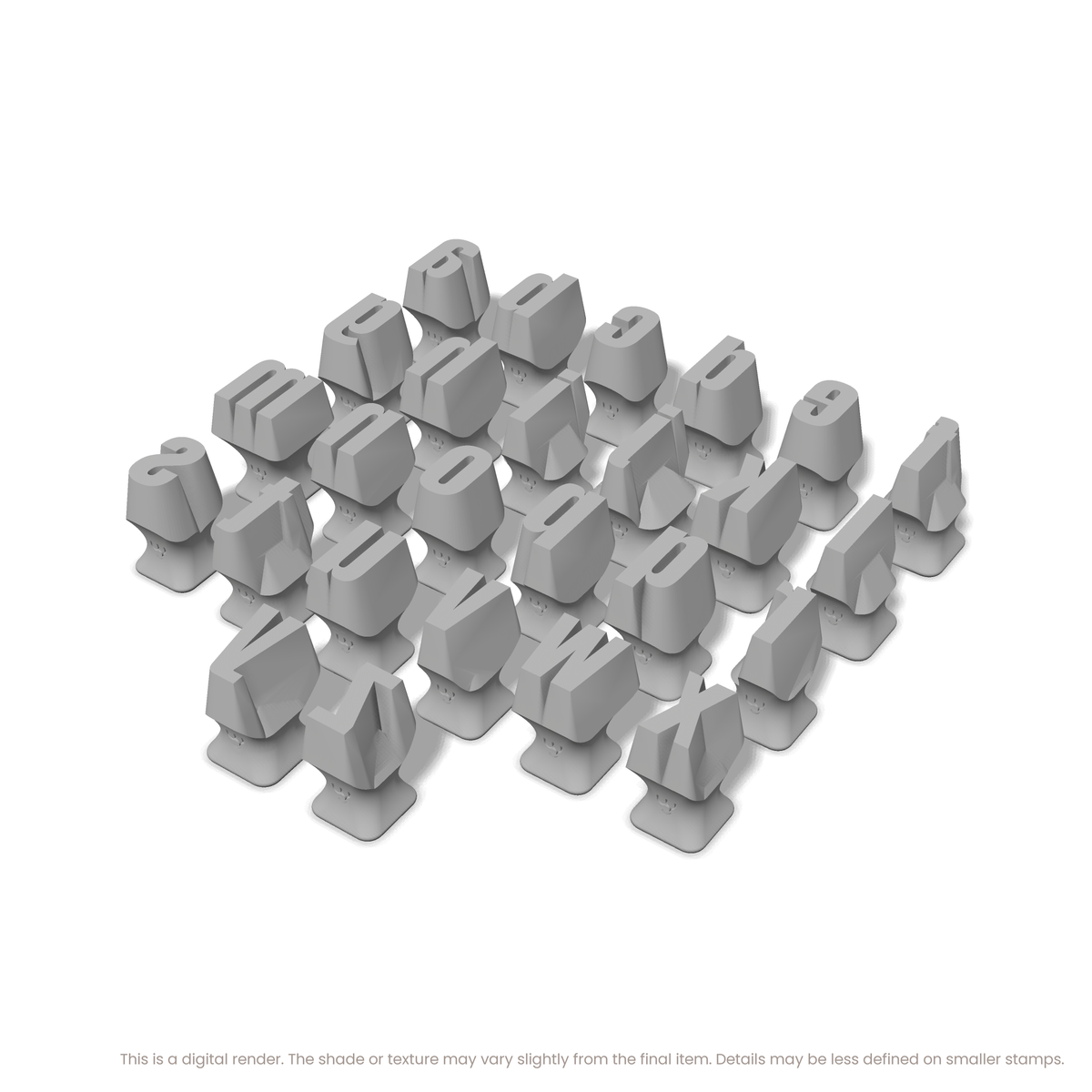 Anton | Lowercase | Alphabet Stamp Sets - Ceramind® Tools