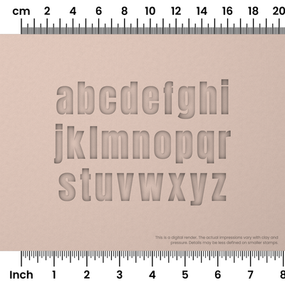 Anton | Lowercase | Alphabet Stamp Sets - Ceramind® Tools