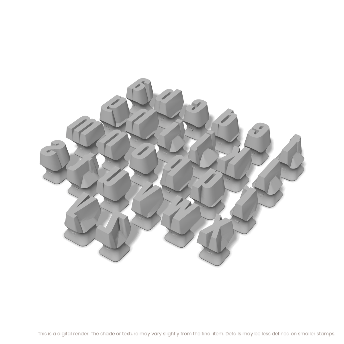 Anton | Lowercase | Alphabet Stamp Sets - Ceramind® Tools