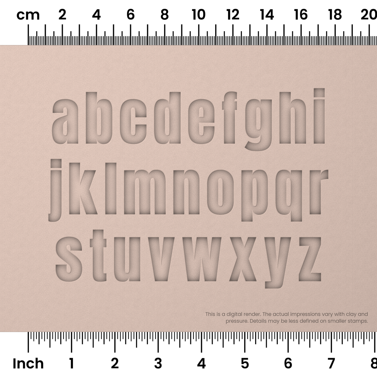 Anton | Lowercase | Alphabet Stamp Sets - Ceramind® Tools