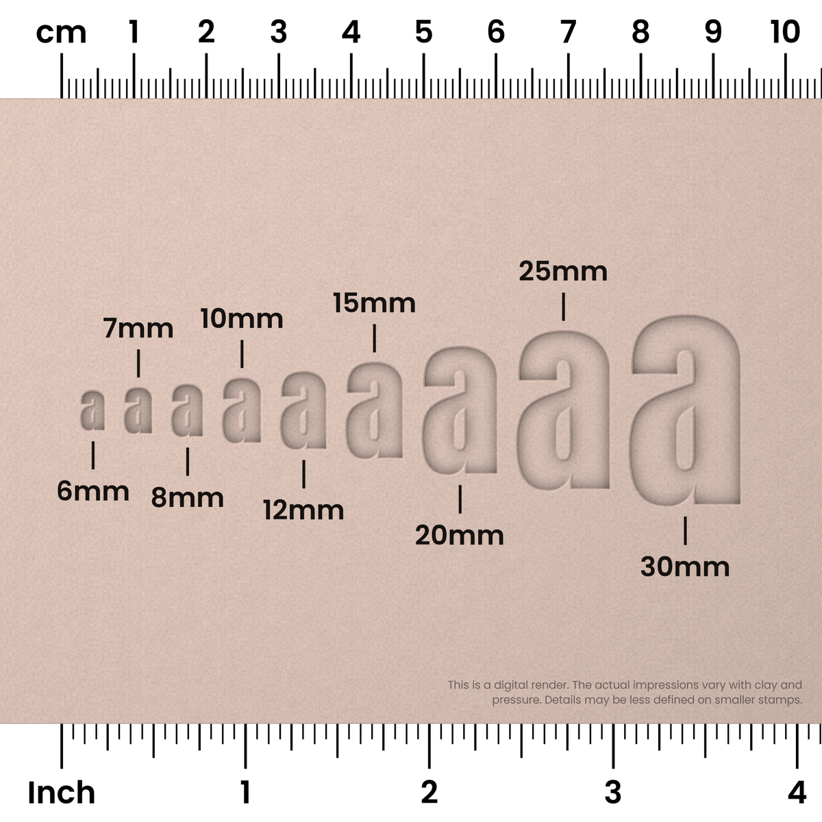 Anton | Lowercase | Alphabet Stamp Sets - Ceramind® Tools