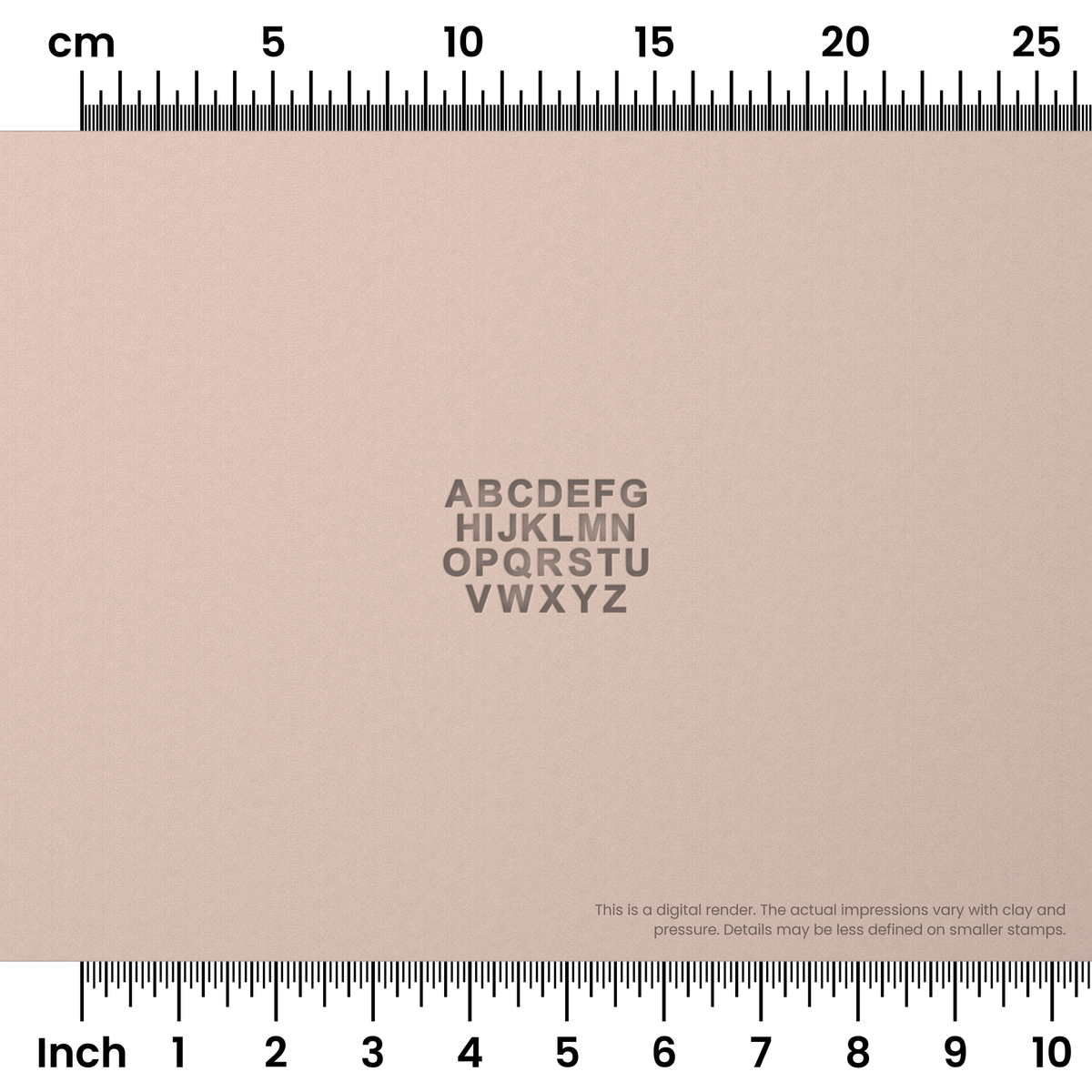 Arial Bold | All Caps | Alphabet Stamp Sets - Ceramind® Tools