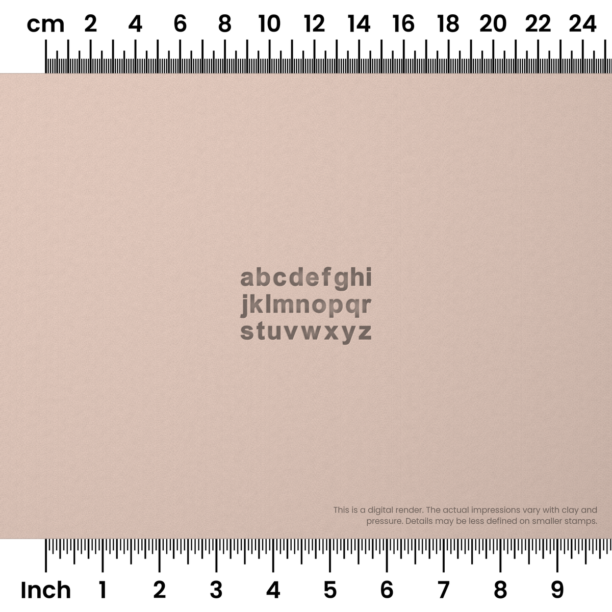 Arial Bold | Lowercase | Alphabet Stamp Sets - Ceramind® Tools