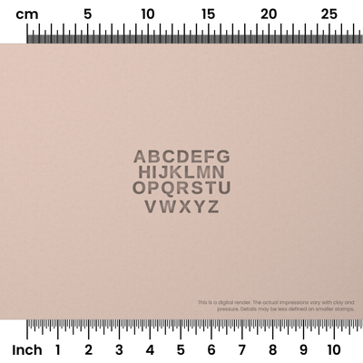 Arimo | All Caps | Alphabet Stamp Sets - Ceramind® Tools