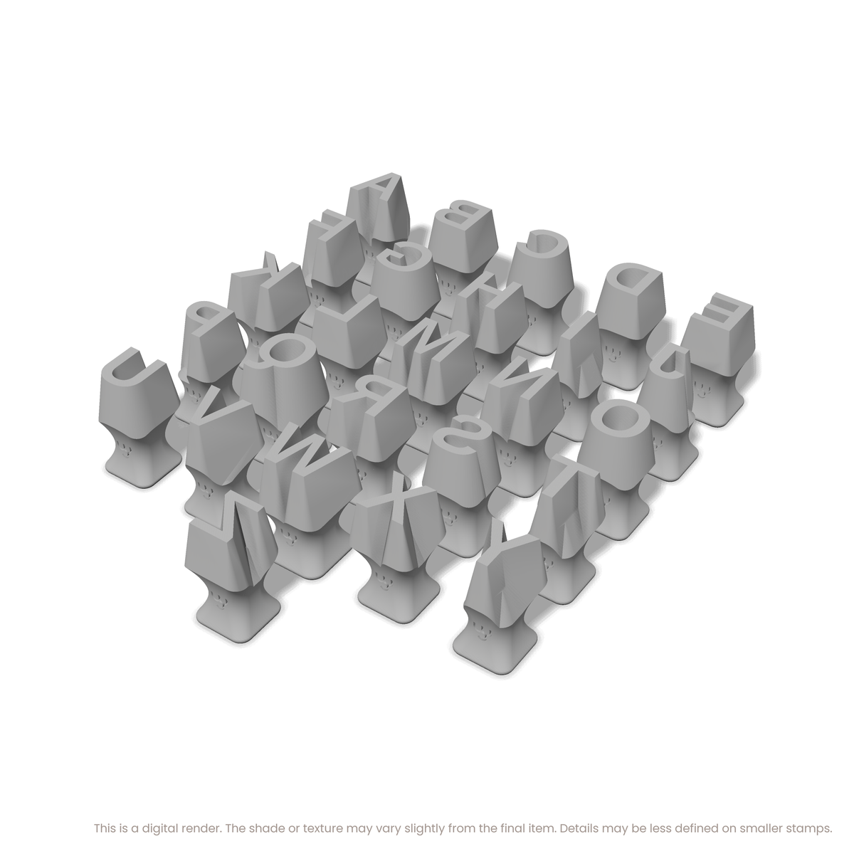Arimo | All Caps | Alphabet Stamp Sets - Ceramind® Tools