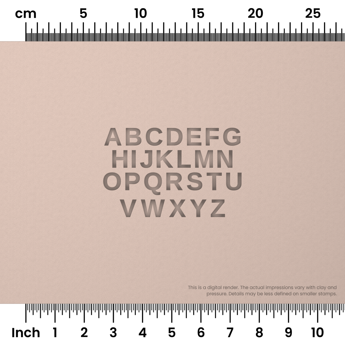 Arimo | All Caps | Alphabet Stamp Sets - Ceramind® Tools
