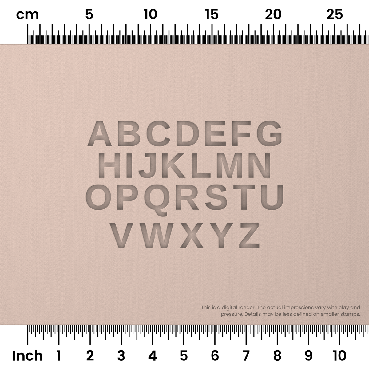 Arimo | All Caps | Alphabet Stamp Sets - Ceramind® Tools