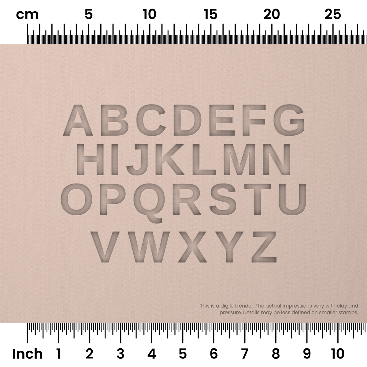 Arimo | All Caps | Alphabet Stamp Sets - Ceramind® Tools