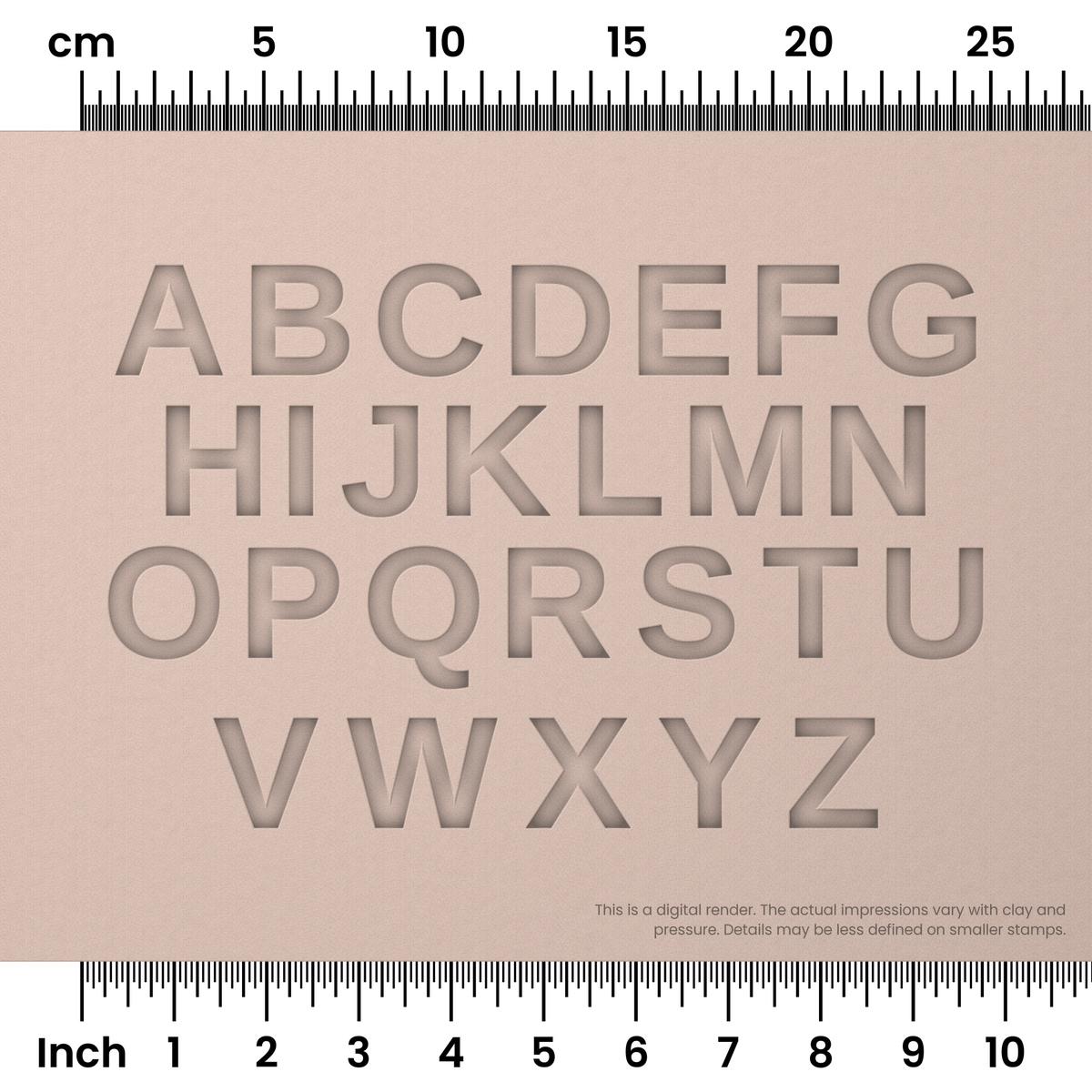 Arimo | All Caps | Alphabet Stamp Sets - Ceramind® Tools