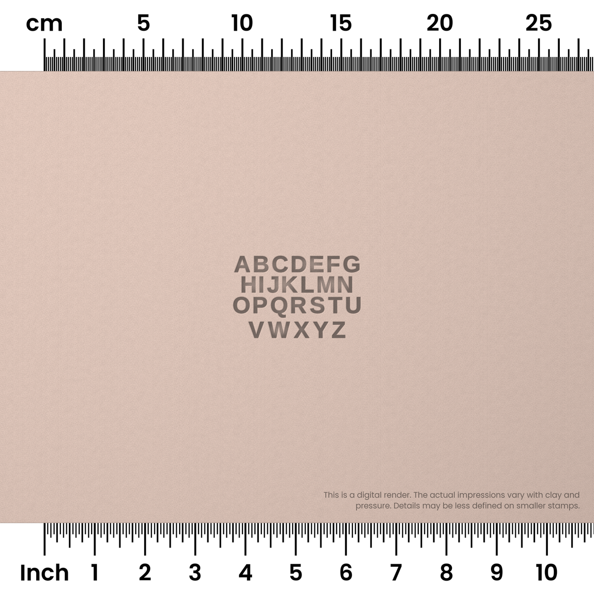 Arimo | All Caps | Alphabet Stamp Sets - Ceramind® Tools