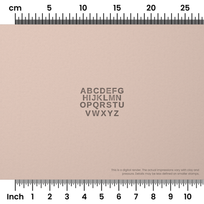 Arimo | All Caps | Alphabet Stamp Sets - Ceramind® Tools