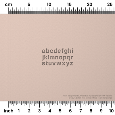 Arimo | Lowercase | Alphabet Stamp Sets - Ceramind® Tools