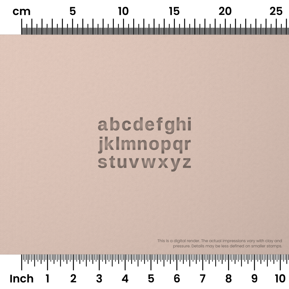 Arimo | Lowercase | Alphabet Stamp Sets - Ceramind® Tools