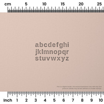 Arimo | Lowercase | Alphabet Stamp Sets - Ceramind® Tools