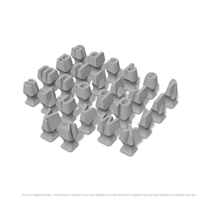 Arimo | Lowercase | Alphabet Stamp Sets - Ceramind® Tools