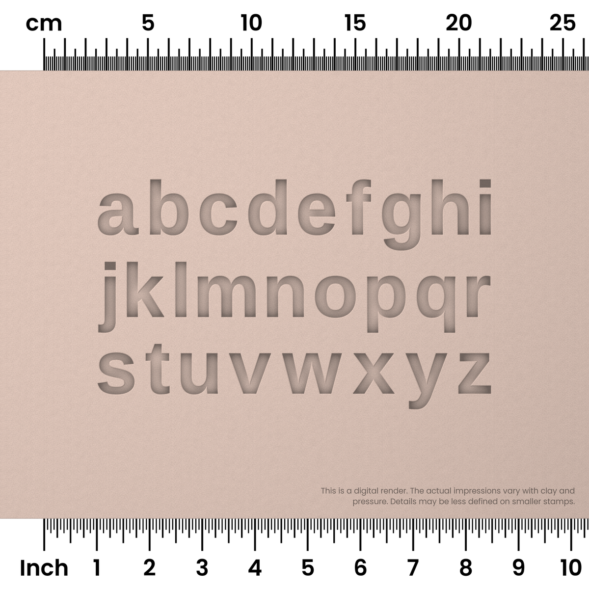 Arimo | Lowercase | Alphabet Stamp Sets - Ceramind® Tools