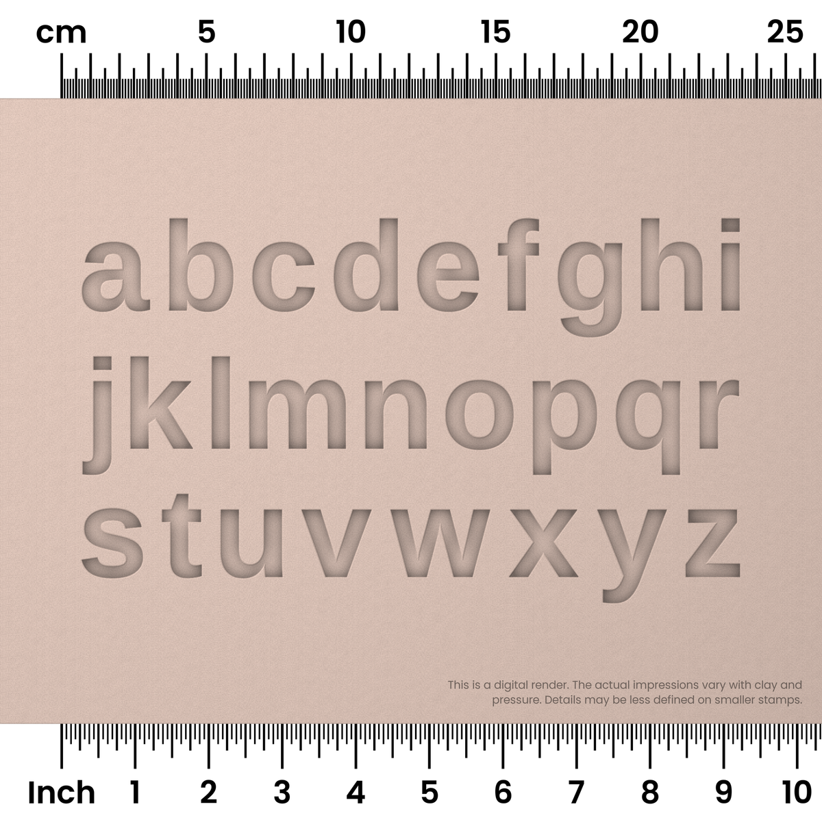Arimo | Lowercase | Alphabet Stamp Sets - Ceramind® Tools