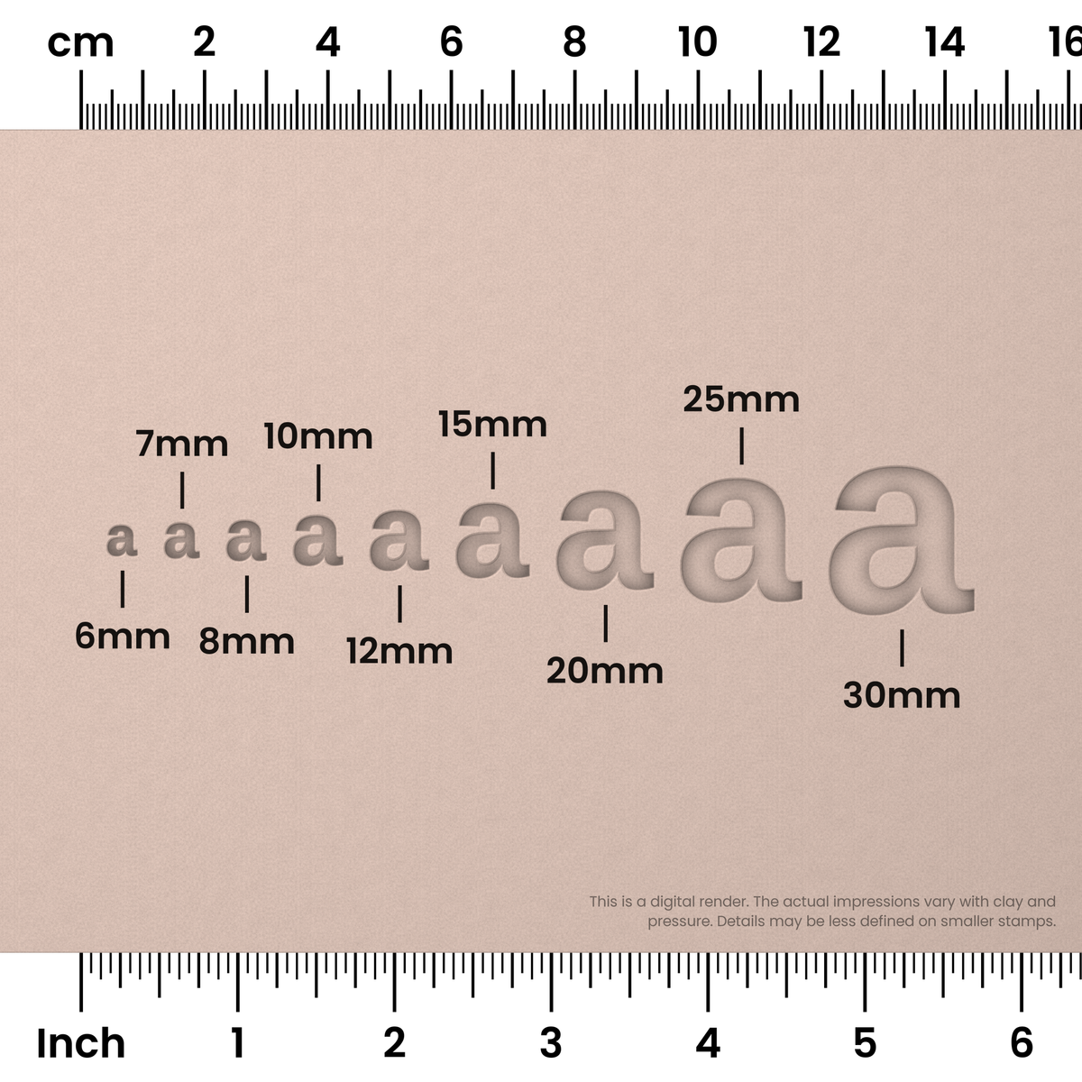 Arimo | Lowercase | Alphabet Stamp Sets - Ceramind® Tools