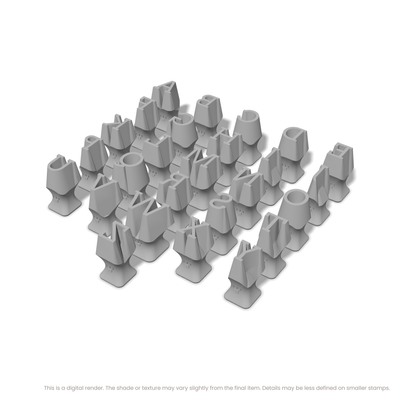 Arvo | All Caps | Alphabet Stamp Sets - Ceramind® Tools